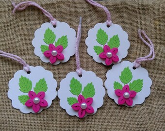 Set of 5 Quilled Gift Tags