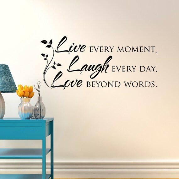 Live Laugh Love Wall Decal Quote Inspirational Vinyl Wall