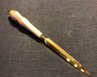 Handmade Hickory Letter Opener