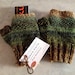 IN STOCK - Keyboard Mitten - No-ROLL cuff - Fingerless - Texting - Hobo - Bicycle Mitten - Plymouth Galway Wool - Forest Greens