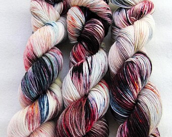 Handdyed SockYarn, 75 Wool, 25 Polyamid 100g 3.5 oz. Nr. 773