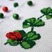 Good Luck From Ladybug. Cross Stitch Pattern PDF - Instant download, Counted Cross Stitch, Cross Stitch Design, Green, Red, Shamrock