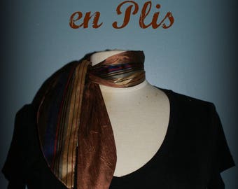 Retro scarf Les Petites Lyons - Bronze
