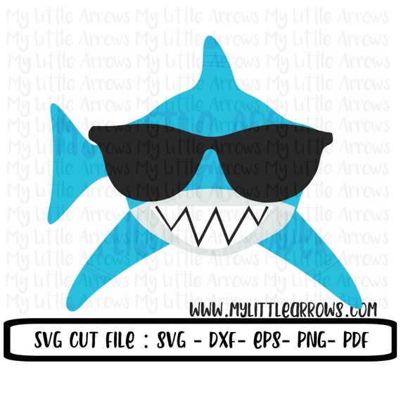 Download Shark with sunglasses svg shark svg boy shark svg