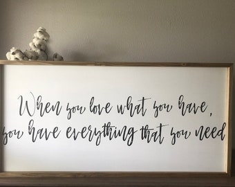 Love what you have | Etsy