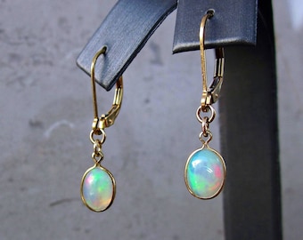 Genuine Fire Opal Earrings, Christmas Jewelry Gifts, October Birthstone Jewelry, Natural Opal Jewelry, Colorful Opal Jewelry, Holiday Gifts
