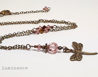 Pink fashion necklace