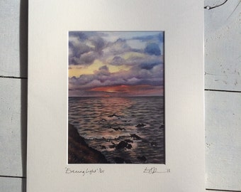 Evening sun, limited edition print taken from my original painting.