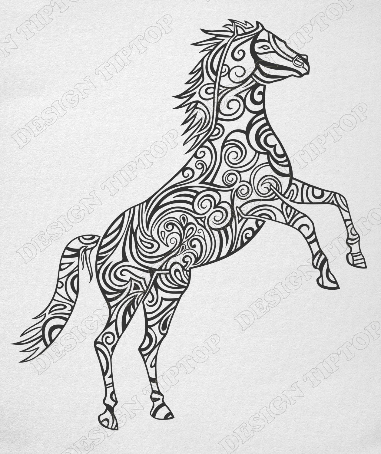 Horse SVG horse zentangle svg cricut svg dxf horse vinyl