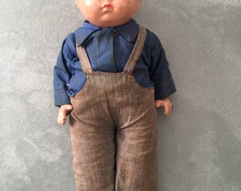 Vintage, All Original Grumpy Baby Doll By Effanbee