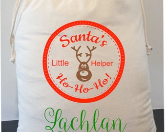 personalised santa sack 40cm x 50cm