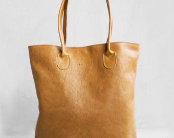 The Essential Tote in Camel/ Leather Tote Bag /Camel Brown Tote Bag /Tote Bag /Women's Handbag /Brown Leather Tote / Leather Handbag