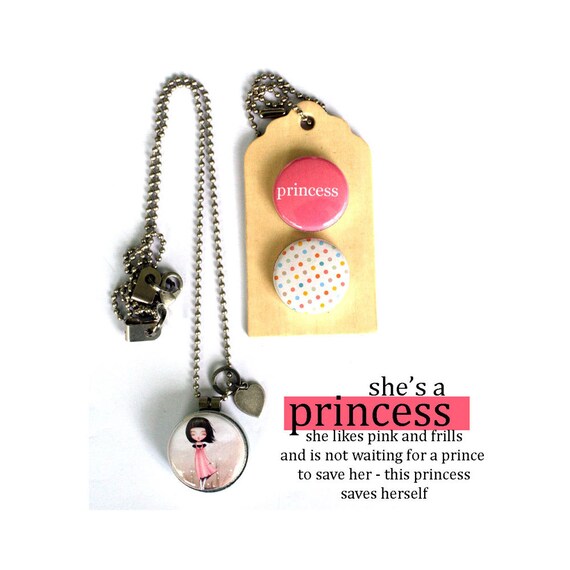 PRINCESS Locket Necklace Gift for PreTeen Teen Girl