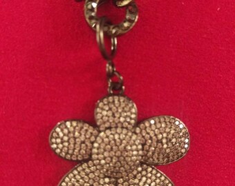 Pave Flower Necklace