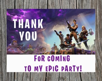 Fortnite birthdaycupcake toppers printable favor gift tags