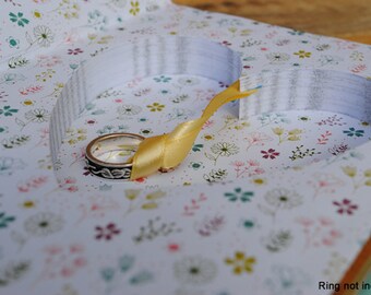 Ring Box Hollow Book Safe - The Secret Garden - Leather Bound