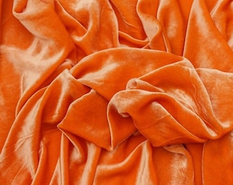 Silk and viscose velvet fabric