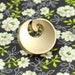 Metal Buttons - Spiral Metal Buttons , Pearl Gold Color , Shank , 0.43 inch , 10 pcs