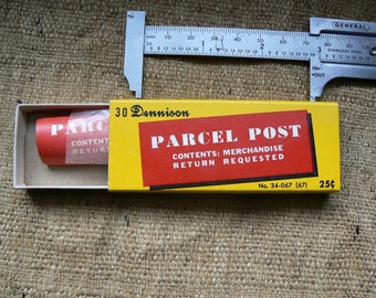 Vintage Dennison Parcel Post Gummed Labels in Box NOS