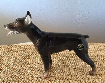 Golden Crown Austrian Doberman Figurine