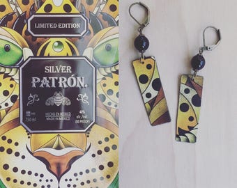 Tin Jewelry Earrings "Animalistic" Tin for the Ten Year Tenth Wedding Anniversary
