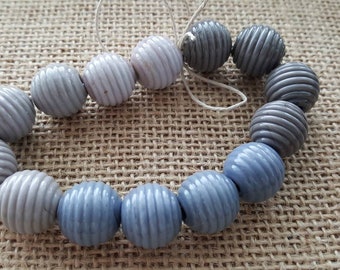 Handmade Lampwork Beads by SweetpeasGlassDesign - Lampwork Glass Beads - Many Shades of Gray....just not Fifty