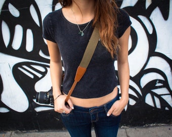 Denim Camera strap for DSLR or SLR camera, DSLR Camera Strap. Camera accessories. Canon camera strap. Nikon camera strap.