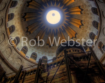 Church of the Holy Sepulchre 12, Jerusalem, 8x10 Fine Art HDR Israel Photo