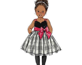 Toddler and Girls Fancy Layered Dress Pattern by Butterick 5843* Children's 3- 4- 5- 6