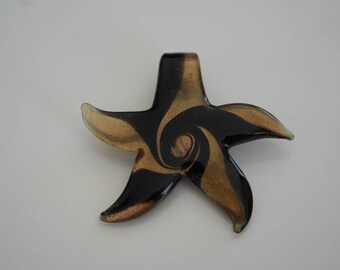 Sea style Murano Lampwork Glass star pendant