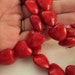 Red Heart Howlite Beads - 18mm - Sold per strand - #TURQ153