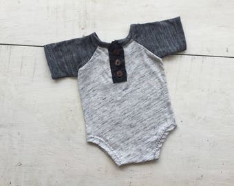 Newborn photo prop, newborn romper baby photo prop, baby romper, newborn romper set