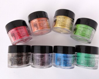 Brand new colors 8 piece Chromatic Pearl ex Powdered Pigments Set !!!604-3 Just released