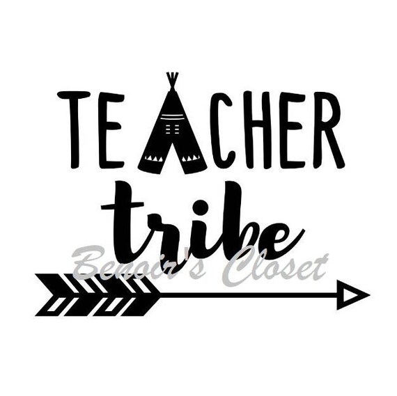 Download Teacher Tribe SVG File Vector Cricut Silhouette instant