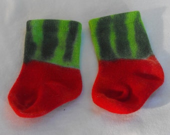 Watermelon Tie Dye Bamboo Socks for Infants and Toddlers