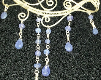 Tanzanite Waterfall Choker