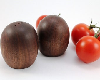Wood Salt and Pepper Shakers