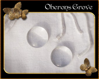 10mm 50 clear glass cabochons