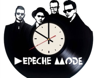 Depeche Mode electronic band vinyl clock handmade home bedroom living kids room nursery wall decor gifts idea for birthday men women