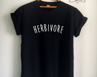 Vegan T Shirt Vegan Shirt Herbivore Shirt Herbivore T Shirt Vegan Clothing Unisex Vegetarian Top Tee White/Grey/Black/Burgundy/Navy/Red