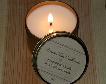 6oz Scented Soy Candle