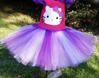 Hello Kitty Tutu dress, hello kitty birthday tutu, hello kitty party, cake smash tutu, hello kitty dress, hello kitty tutu, first birthday