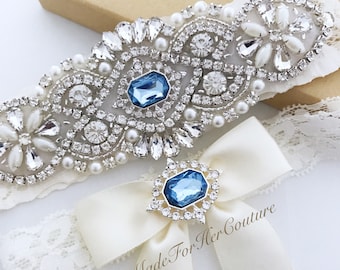 Light Blue garter set, light blue garter set wedding, something blue, something new, light blue bridal garter, wedding garters light blue,
