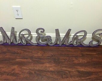 Mr & Mrs Sign letters