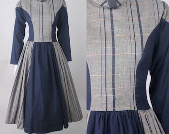 Crabtree plaid dress | vintage 60s plaid dress | vintage 1960s dress