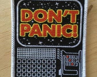 PATCH Don't Panic IRON ON hitchhiker's guide to the galaxy