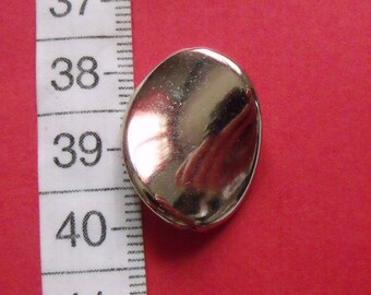 2 silver gray pearls resin chips 30mmx20mm