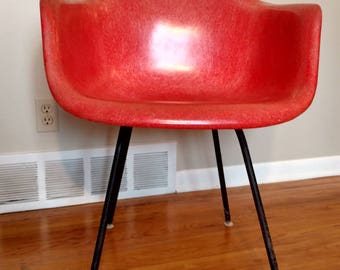 Mid Century Eames for Herman Miller Fiberglass Armchair
