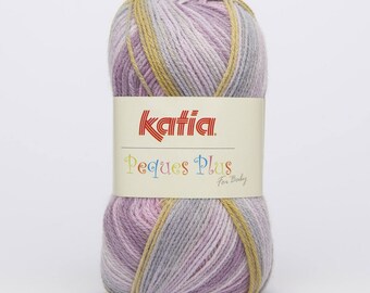 Wool Easter more Katia pistachio-Lilac-Blue color 60