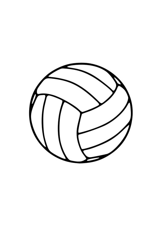 Volleyball outline laptop cup decal SVG Digital Download